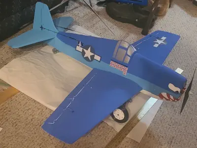 HellCat V3 RC Ready Aircraft 1000MM 3D print model