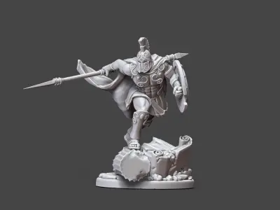 Greek - Achille II - 35mm scale 3D print model