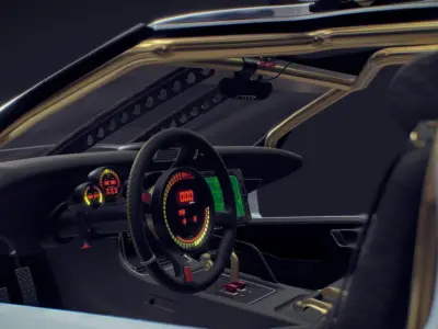 2085 Restomod  JetVette Free 3D model