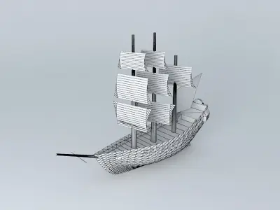 Simple Frigate Free 3D model