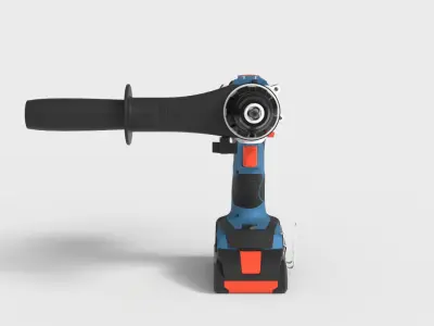 BOSCH BRUSHLESS DRILL MACHINE Low-poly 3D model