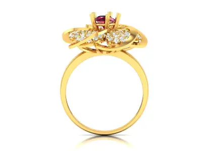 Women ring 3dm stl fbx obj render details 3D print model