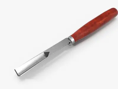 V Chisel 90deg Low-poly 3D model