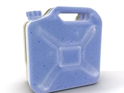Olive Jerry Can model pack Low-poly 3D model
