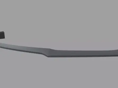 Front Lip Honda Civic Type R 2020 Low-poly 3D model