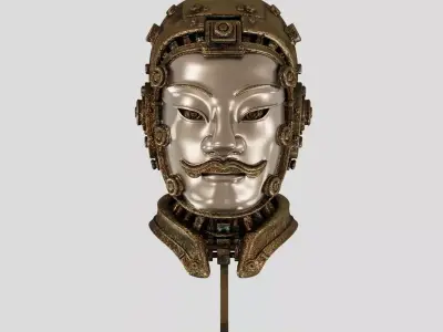 Metal Future Terracotta Warriors Ornaments 3D model