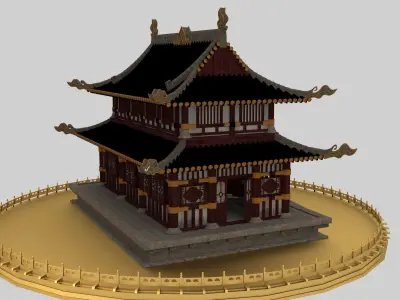 Chinese ancient house 3D model