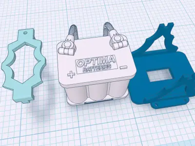 1-25th scale batteries Free 3D print model