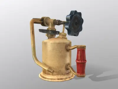 Blow Torch Brass 3D model