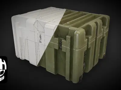 MILITARY CRATE Low-poly 3D model get
