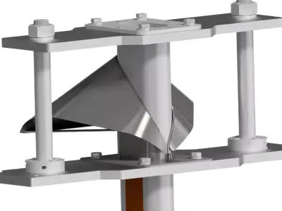 Vertical Oval  Forming Set in Packaging machine 3D model