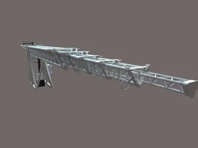 TELESCOPIC  TOWER SYSTEM Low-poly 3D model