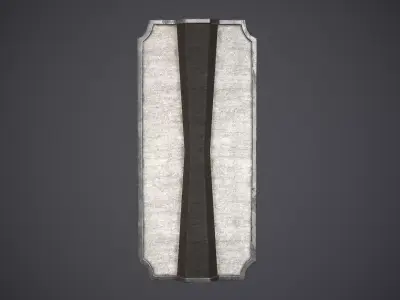 Shield Pavise Low-poly 3D model
