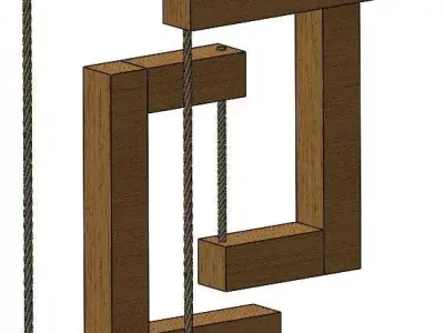 Tensegrity structure 3D model