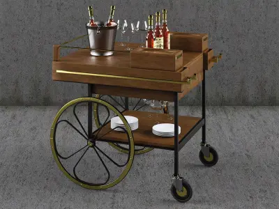 Retro modern 3D model