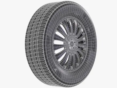 Yokohama Wheel - Bluearth ES32  3D model