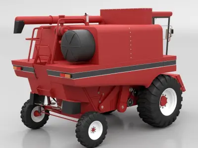 Combine Harvester 3D model from CGTrader