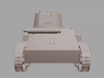 7TP Light Tank 3D Printable  3D print model