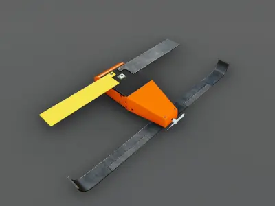 Perdix UAV Low-poly Low-poly 3D model