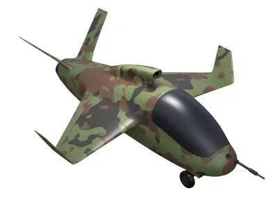 military toy aircraft 3D model