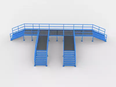 industrial metal platform  3D model