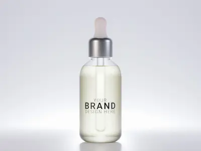 Cosmetic serum bottle Low-poly 3D model