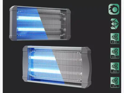 Ultraviolet Sterilization Germicidal UV Hand Lamps  3D model