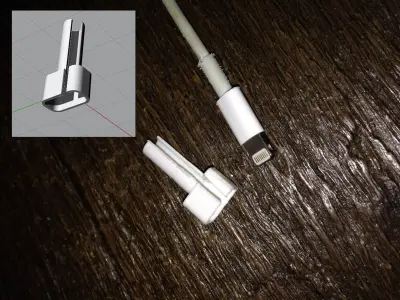 iPhone Part Cable Protector Free 3D print model