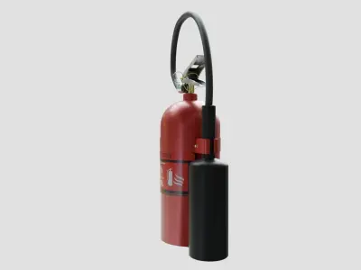 Fat Fire Extinguisher - Safety and Emergency Equipment Low-poly 3D model