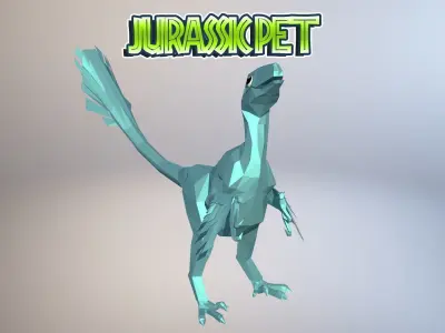 Balaur butterfly Low-poly 3D model