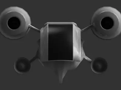 Defender space fighter 3D print model