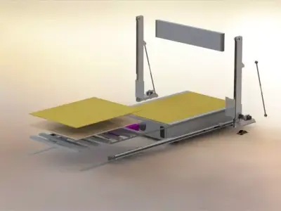 3m-cnc-hotwire-cutter machine with sheet of paper Free 3D model