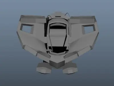 Robot for games Low-poly 3D model