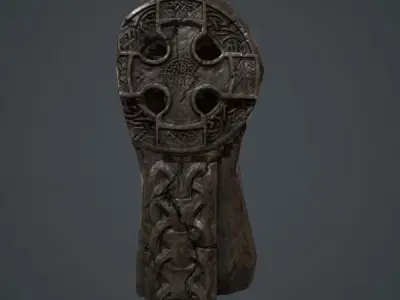 CeltiC Cross Free low-poly 3D model purchase