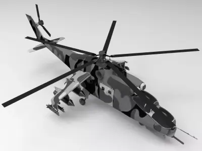 MIL 24 camouflage 3D model