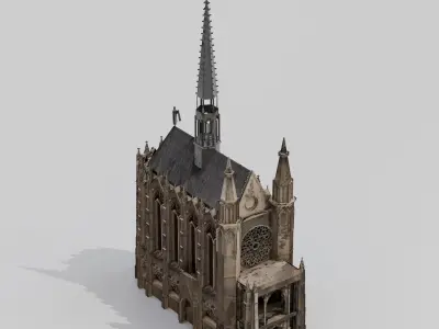 Sainte Chapelle Chapel Paris 3D model