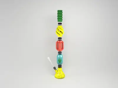 BUILD A CUSTOM BONG - MIDDLE PART - TWIST TUBE 3D print model