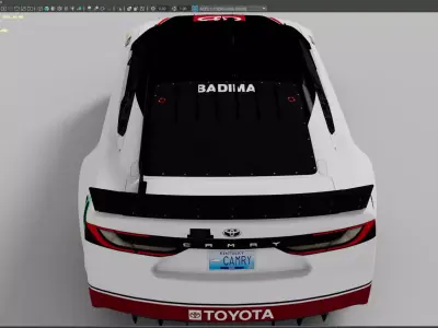 Toyota Camry XSE Maya and Blender file Low-poly 3D model