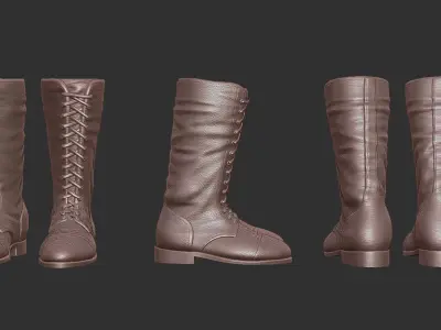 Leather Boots 3D print model purchase