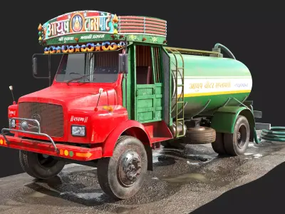 TATA SE 1613 Water Tanker 3D model