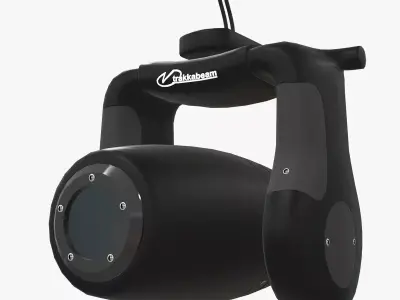 Trakkabeam A800 Searchlight Low-poly 3D model