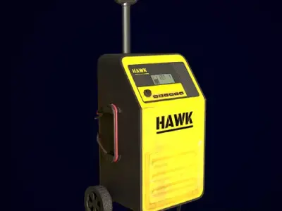 Industrial Charger Low-poly 3D model