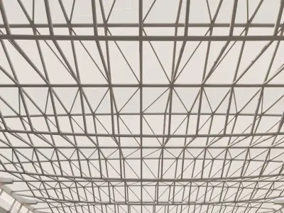 Exhibition Hall Interior Low-poly 3D model