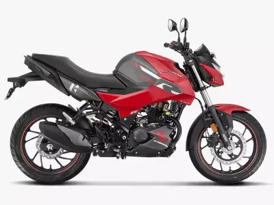 Hero Xtreme 160R 4V Double Disc Bike Cast Pearl Red Low-poly 3D model