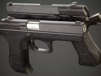 Jericho 941F Low-poly 3D model purchase