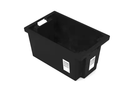 Amazon Style Industrial Crate  tote 3D Model Low-poly 3D model
