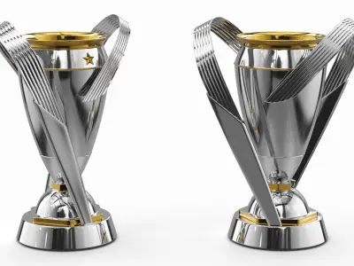 Soccer League Champion Trophy Silver 