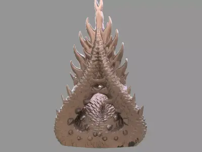 Dragon stylized tail 2 3D model