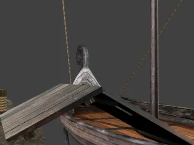 Viking port 3D model