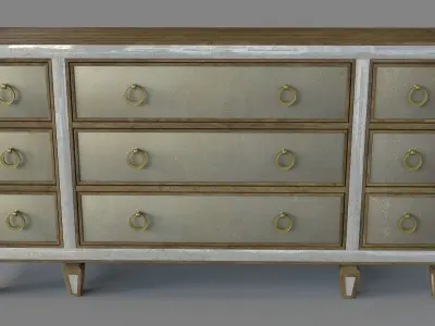 Bedroom Sanctuary Dresser 3D model